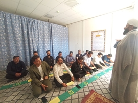 برپایی نماز جماعت با حضور امام جمعه شهرستان و پرسنل بیمارستان امام سجاد ع کوهرنگ 